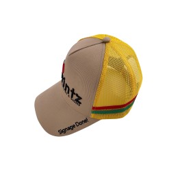 設計黃色透氣網棒球帽    訂製帽簷卡其色     黑色繡花logo棒球帽       透氣面料   不悶熱   戶外運動首選  美國 廣告 市場推廣 GIFT 凸字 棒球帽設計公司   HA337 設計黃色透氣網棒球帽    訂製帽簷卡其色     黑色繡花logo棒球帽       透氣面料   不悶熱   戶外運動首選  美國 廣告 市場推廣 GIFT 凸字 棒球帽設計公司   HA337